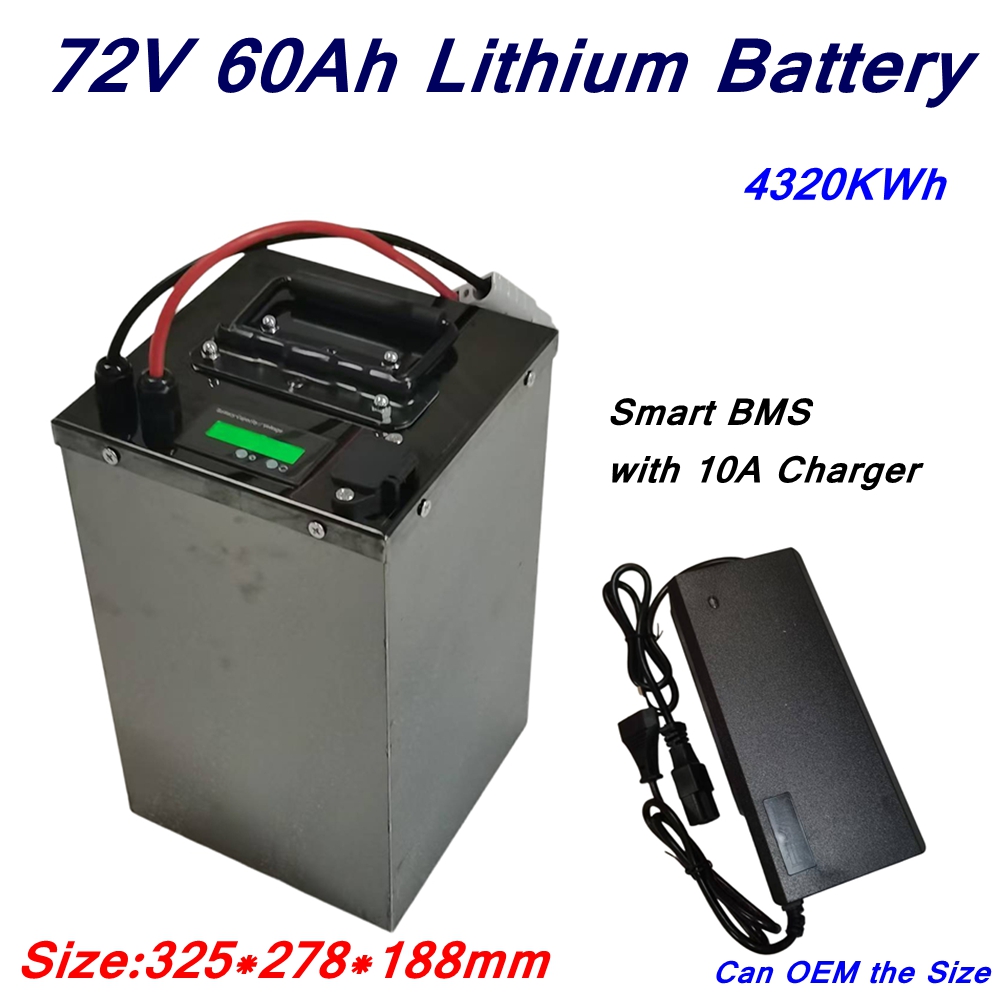 20S 72v 60Ah li-ion lithium po - 72V 60Ah Lifepo4 Battery Pack recension och pris
