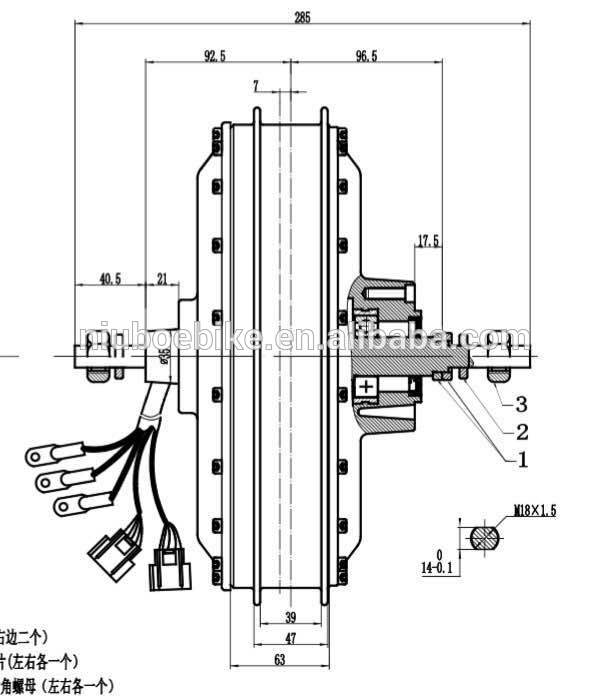 3/3.5T 4T 5T QS273 V3 V4  8KW  - Qs273 Hub Motor 8000W 72V recension och pris